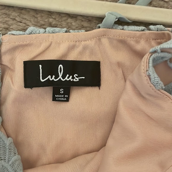 Lulus Size Small Sage Green Lace Dress - Picture 6 of 6